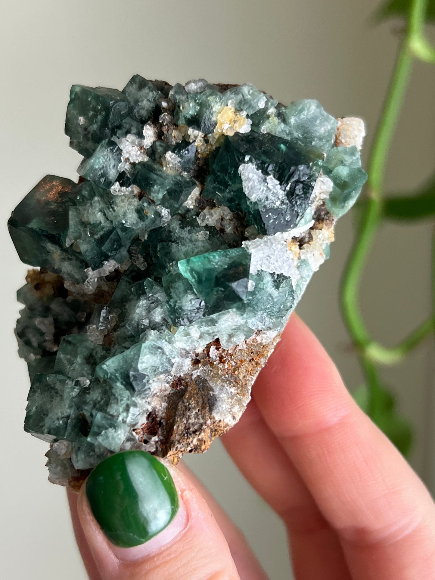 Cubic Sugar Druzy Fluorite - England