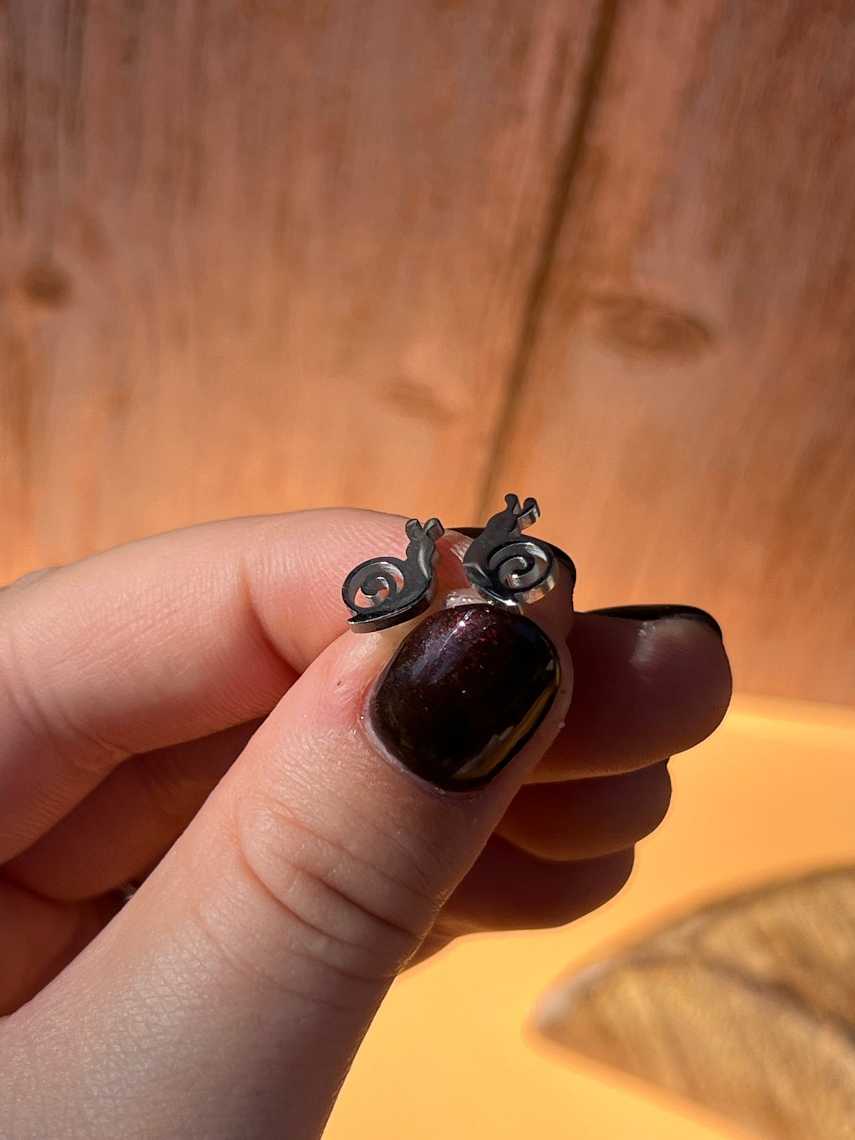Snail Silver Stainless Studs 🐌