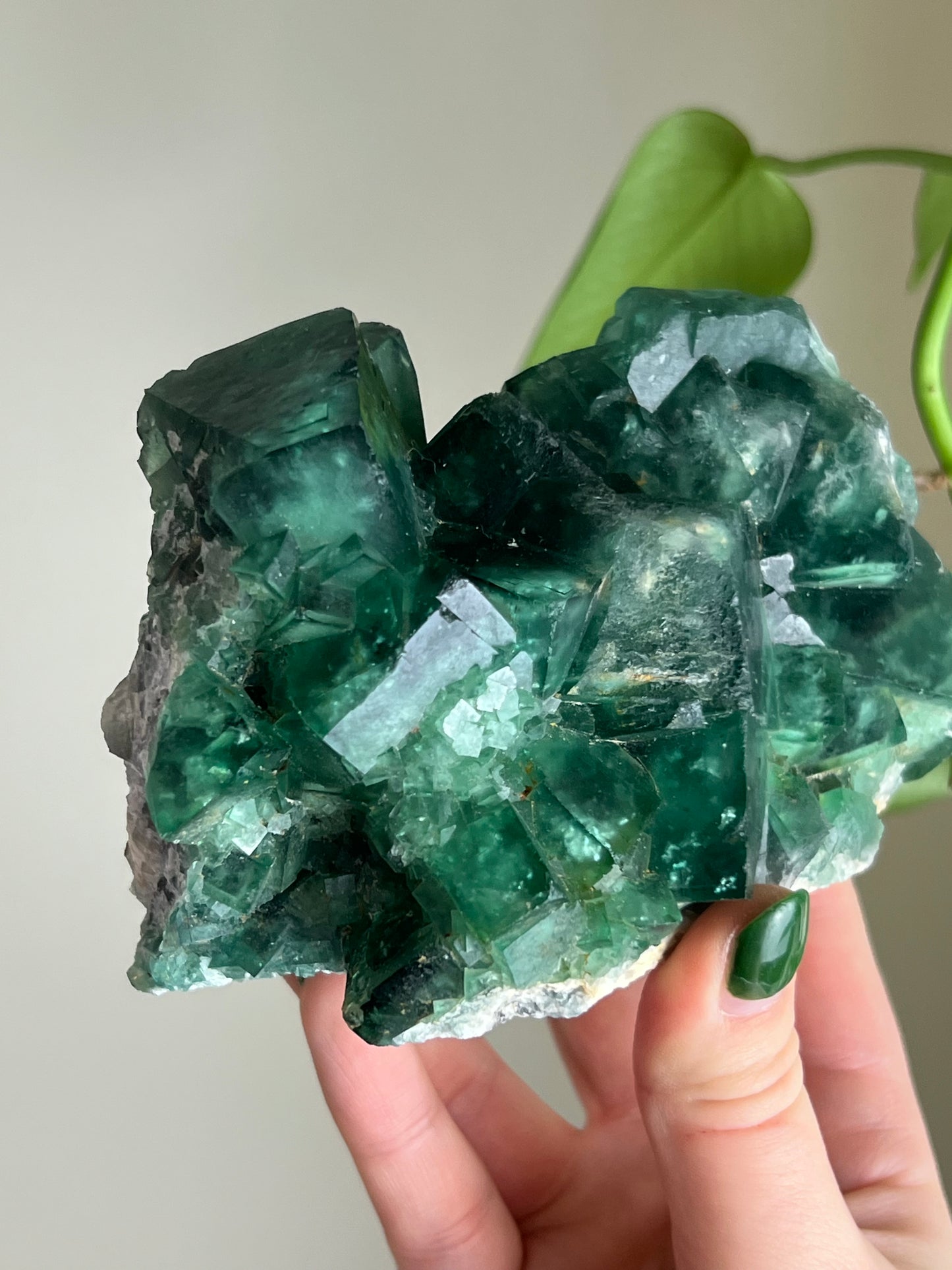 Green Cubic Fluorite Statement