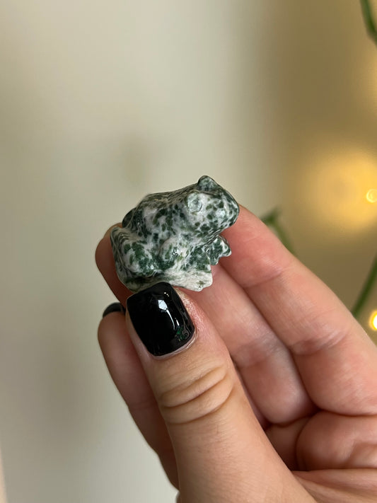 Green Spot Jasper Frog - Intuitively Chosen