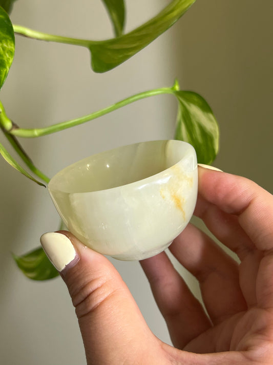 Green Banded Onyx Mini Bowl - A