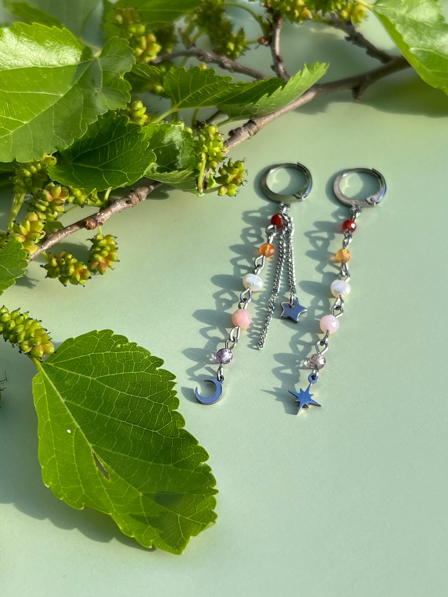 Lesbian Celestial Starburst Earrings