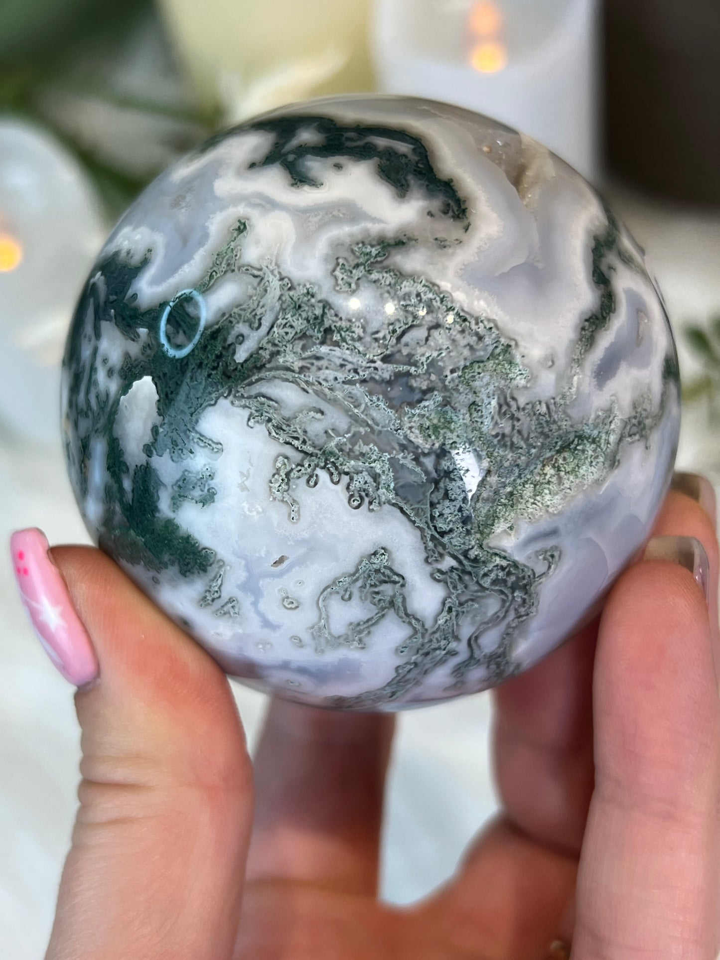 Moss Agate Sphere A