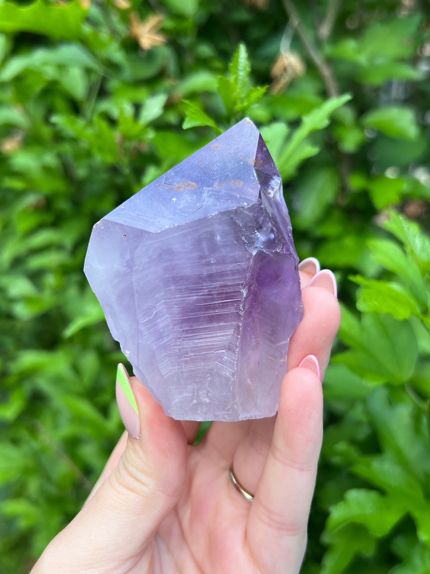 Amethyst Half Polished Tower