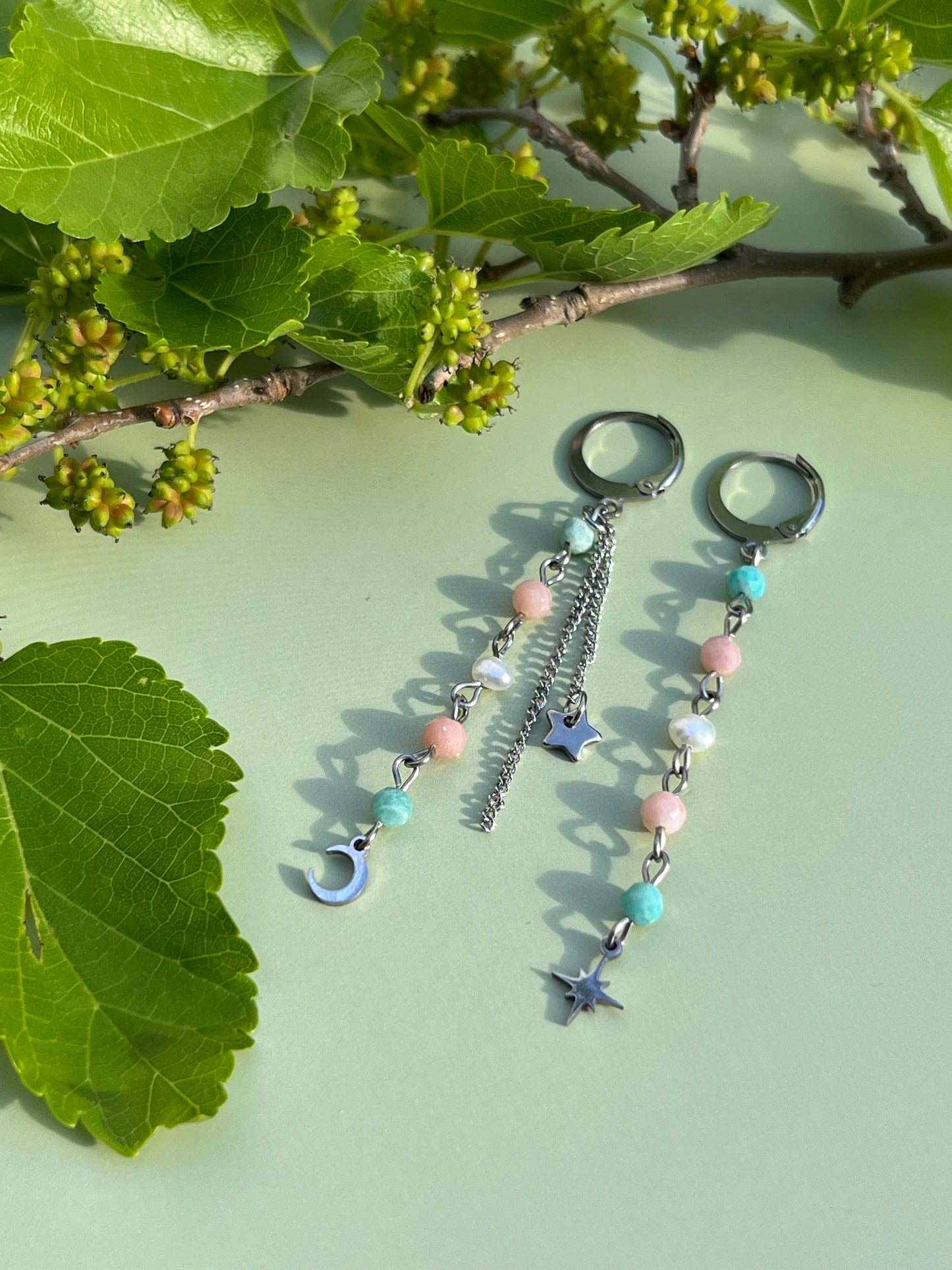 Trans Celestial Starburst Earrings