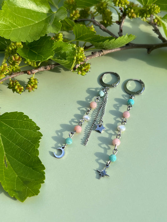 Trans Celestial Starburst Earrings