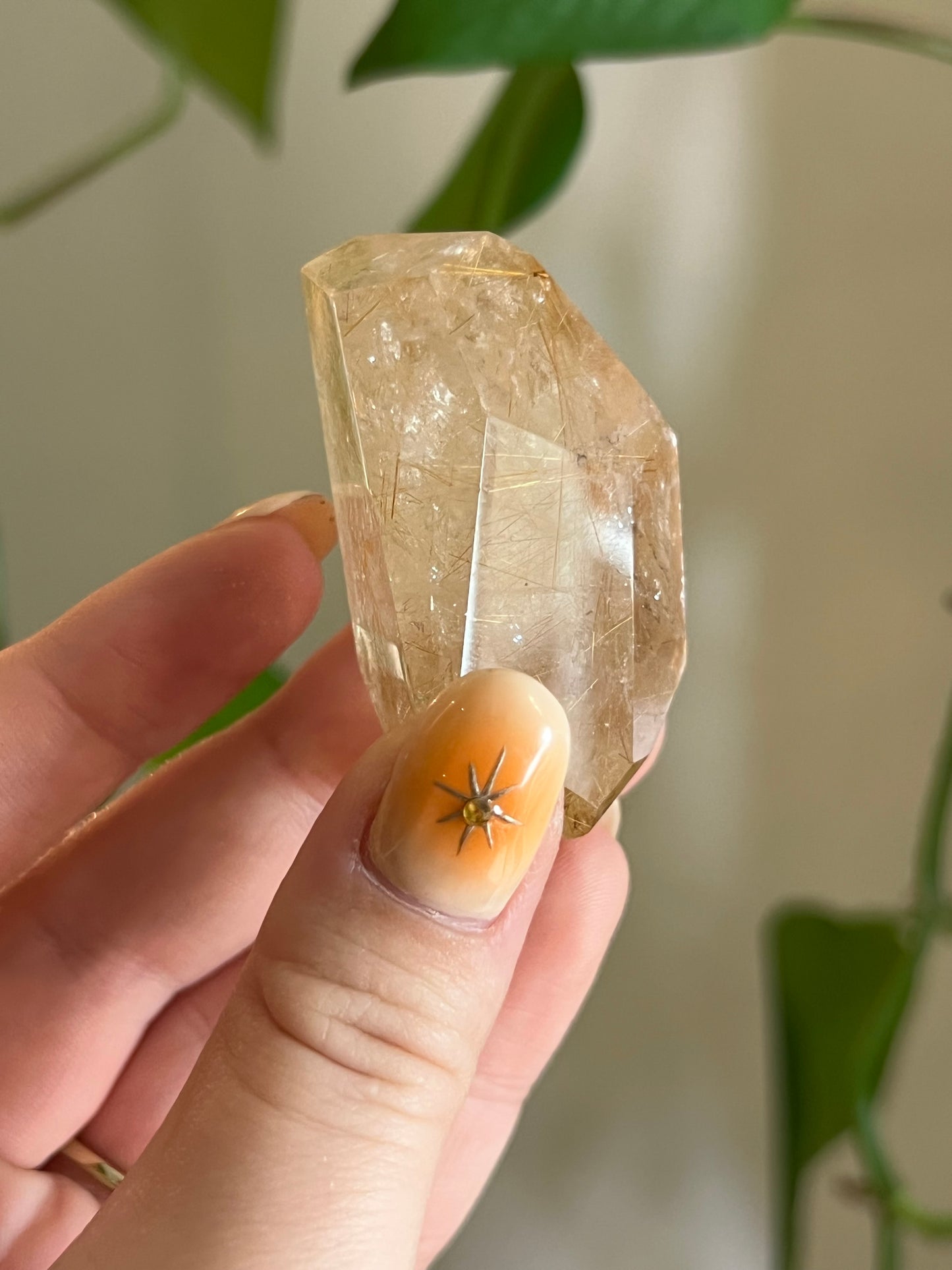Golden Rutile Quartz Gusher - TT