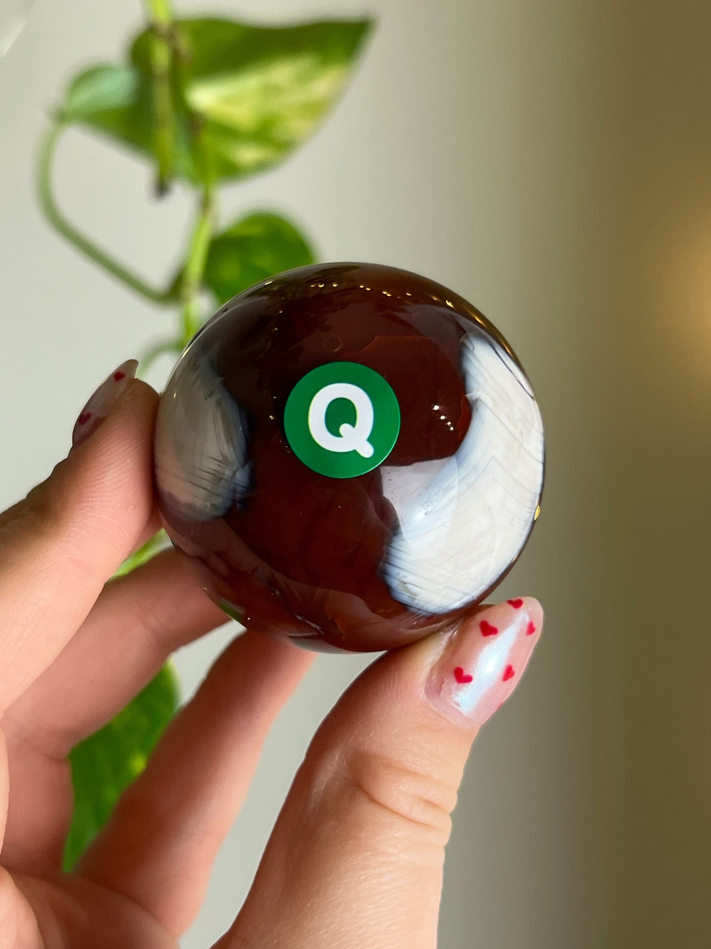 Carnelian x Orca Agate Sphere - Q