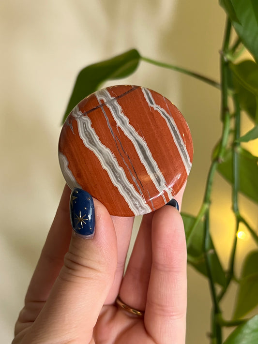 Red Brecciated Jasper Flat Stone