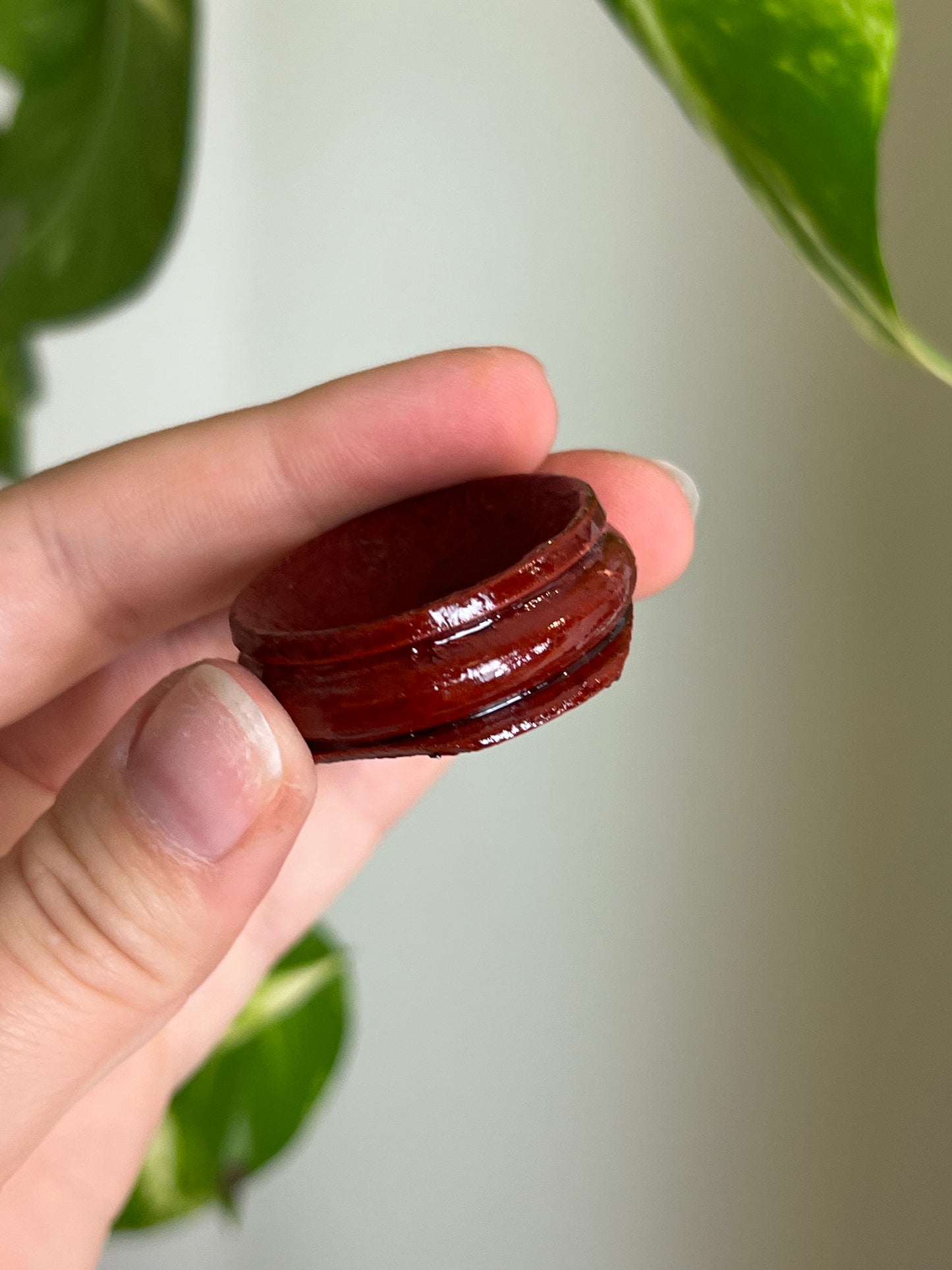 Plum Blossom Tourmaline x Serpentine Large Sphere - C