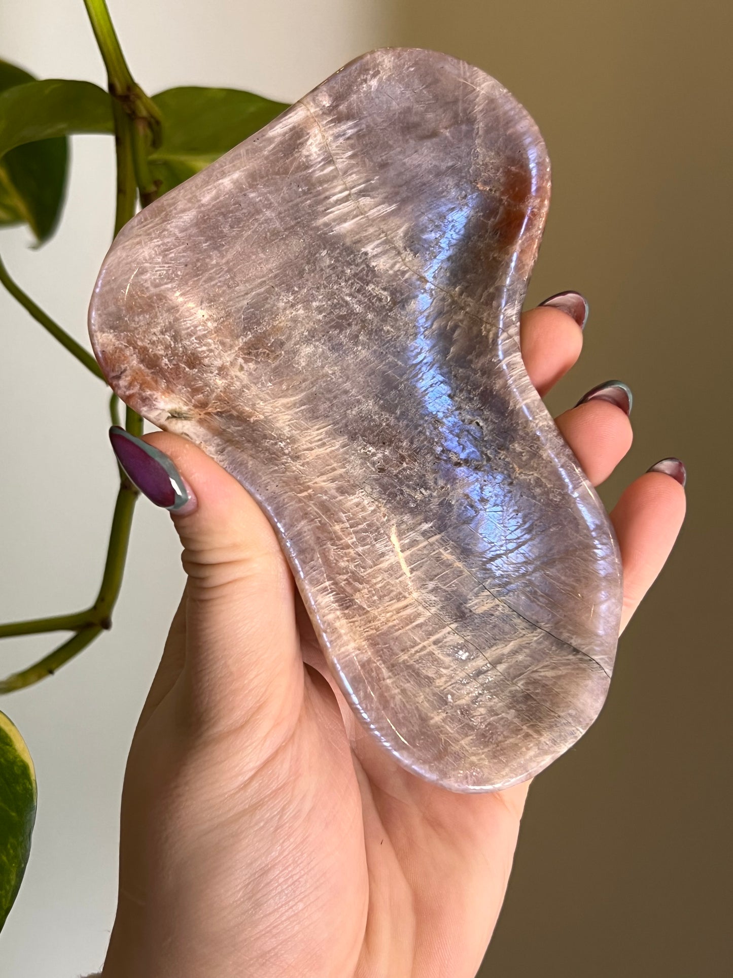 Flashy Moonstone x Sunstone Wavy Bowl