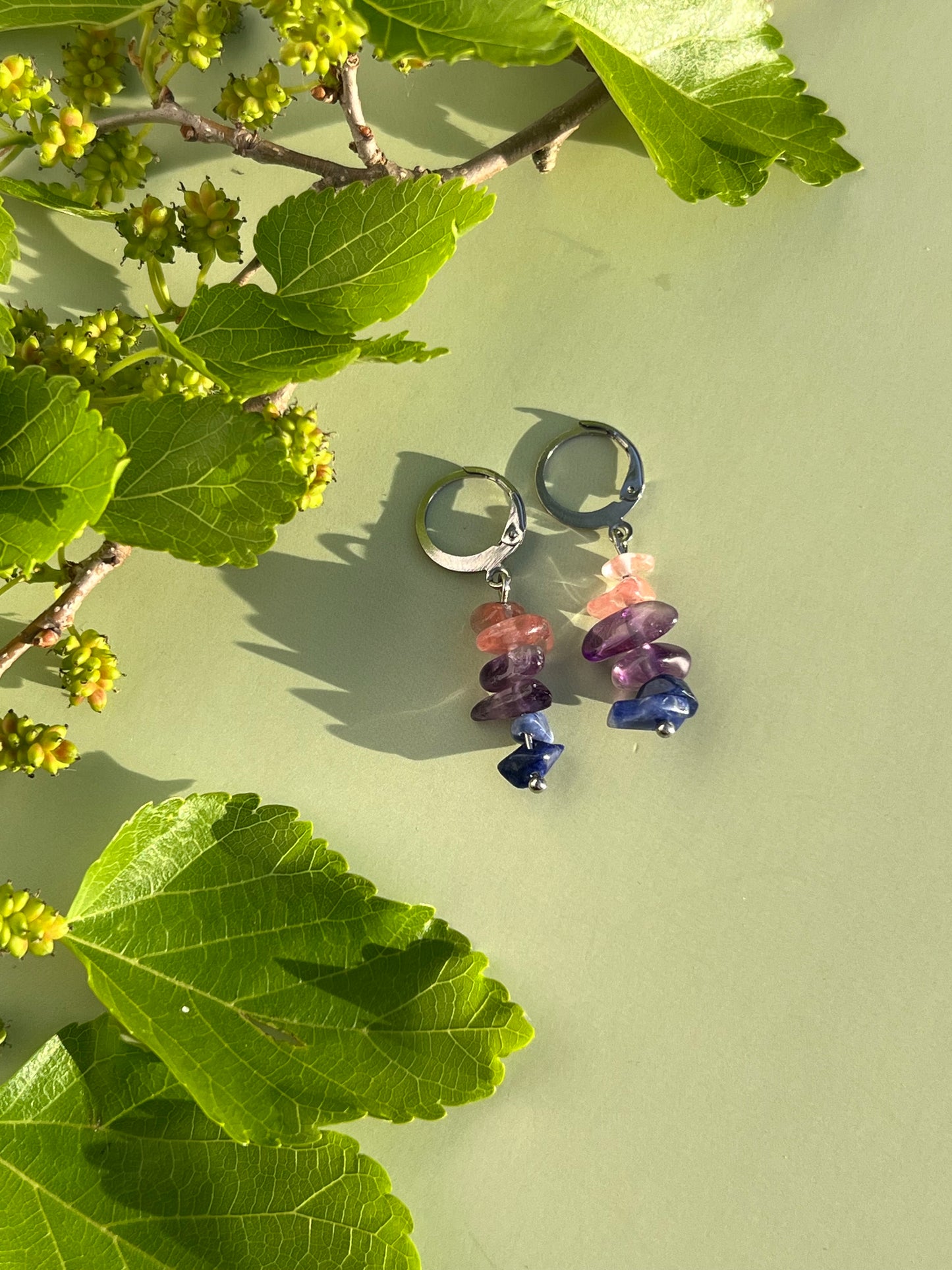Bisexual Pride Flag Huggie Earrings
