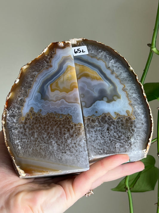 Druzy Agate Book Ends