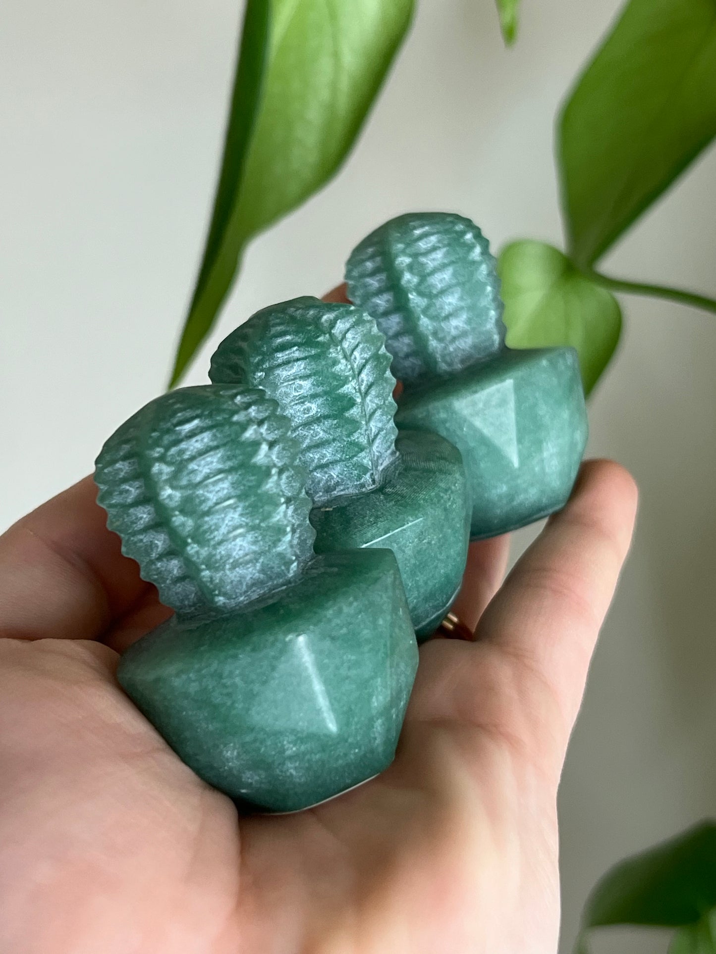 Green Aventurine Cactus