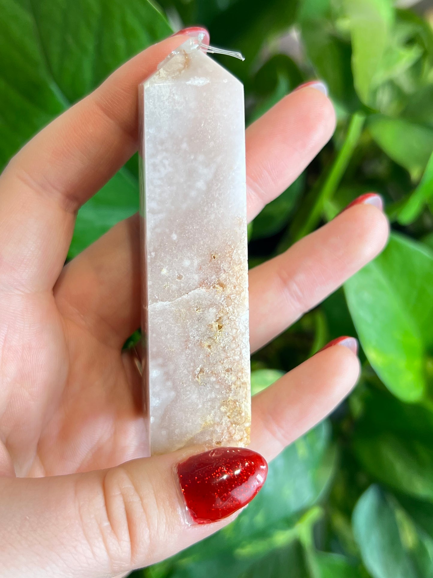 Pink Amethyst Sparkly Druzy Tower