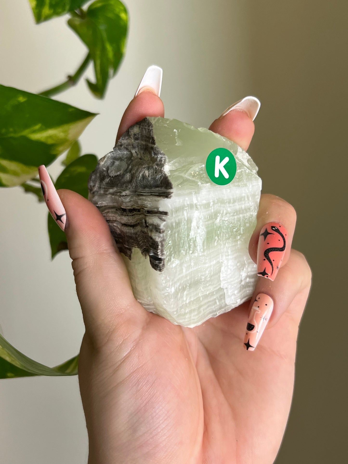 Mint Green Calcite Rough - K 🥝