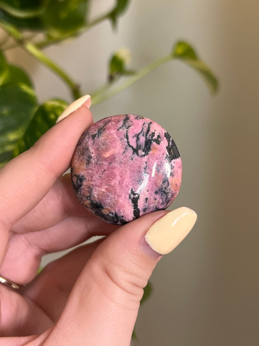 Rhodonite Button