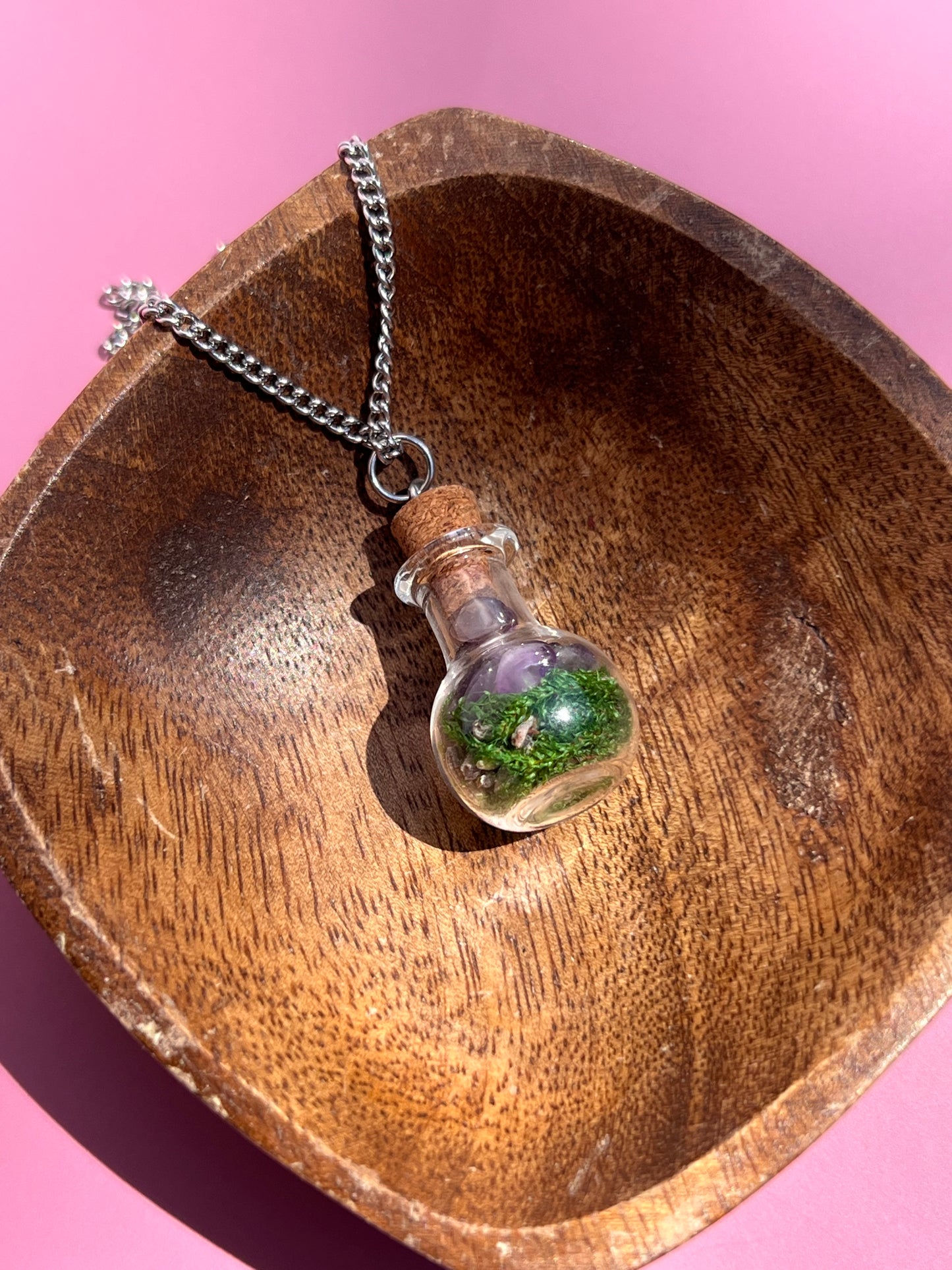 Stress Relief & Calming 🪻 Spell Jar Necklace