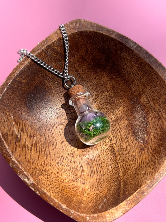 Stress Relief & Calming 🪻 Spell Jar Necklace
