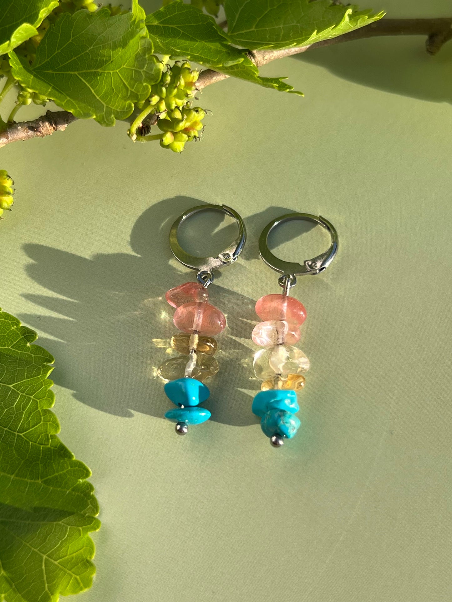 Pansexual Pride Flag Huggie Earrings
