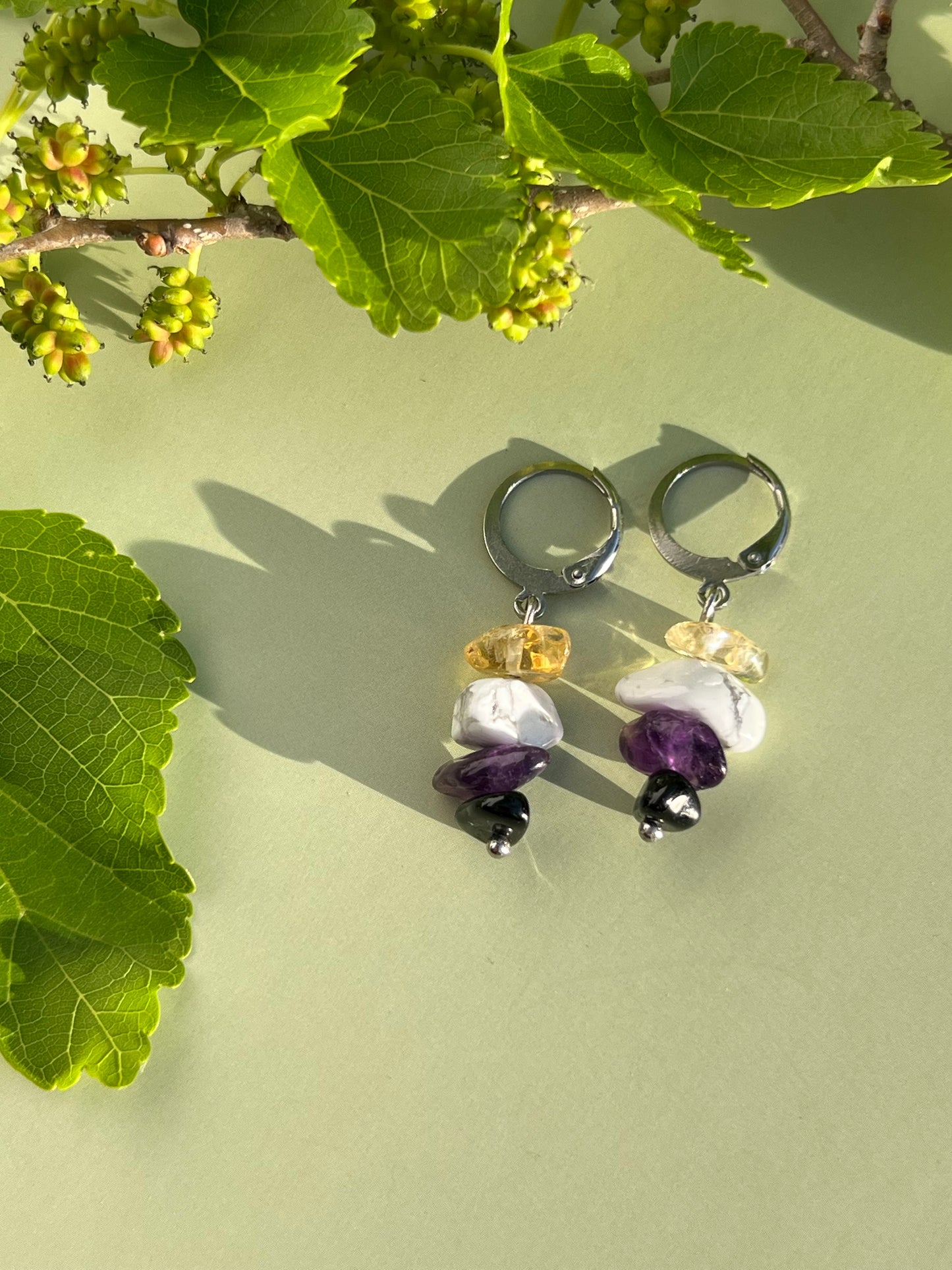 Non Binary Pride Flag Huggie Earrings