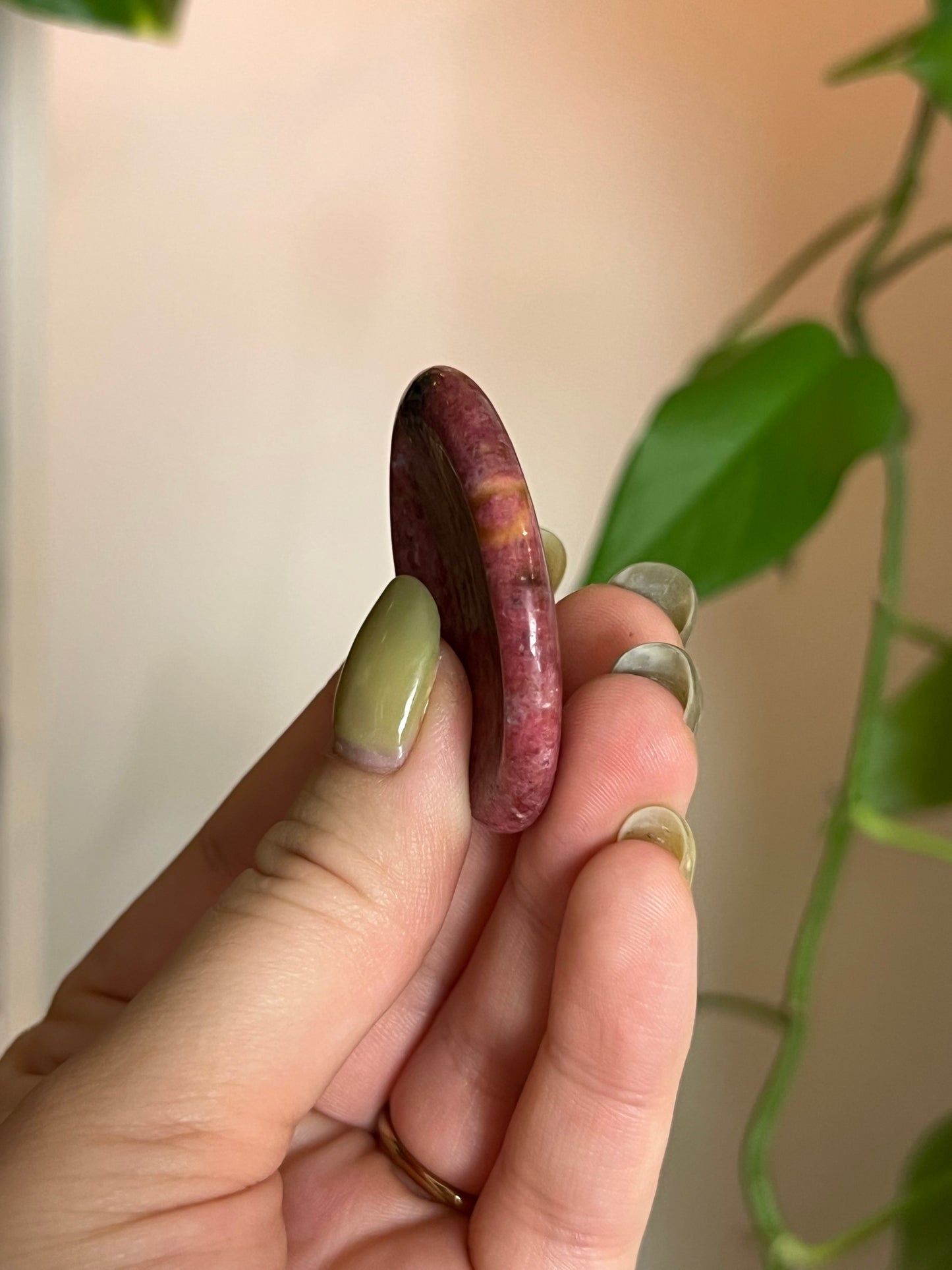 Rhodonite Worry Stone