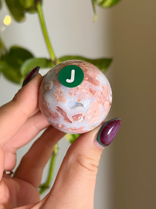 Cotton Candy Agate Sphere - J