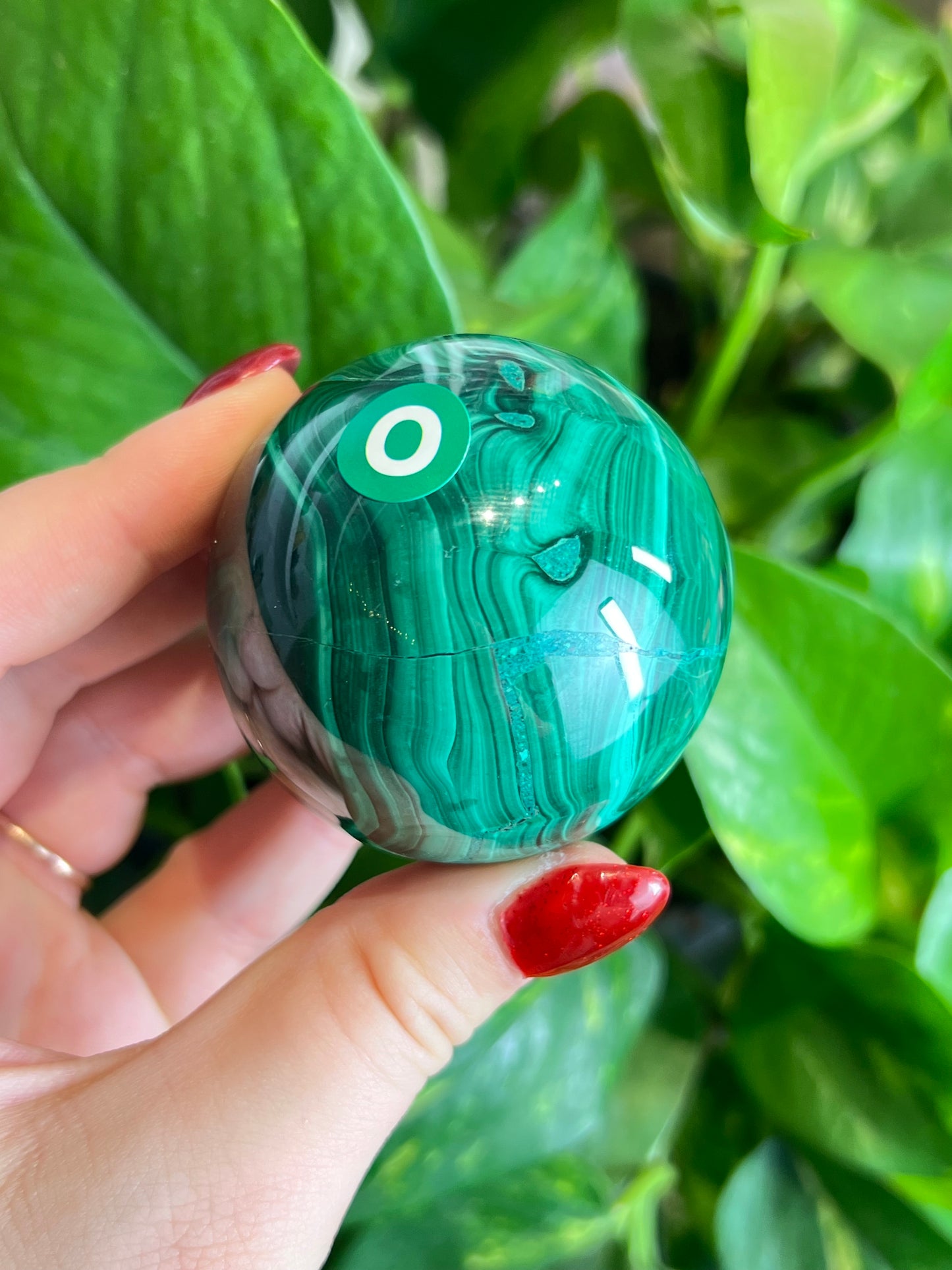 Malachite x Chrysocolla Sphere - O