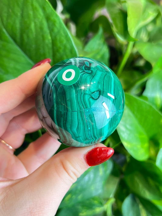 Malachite x Chrysocolla Sphere - O
