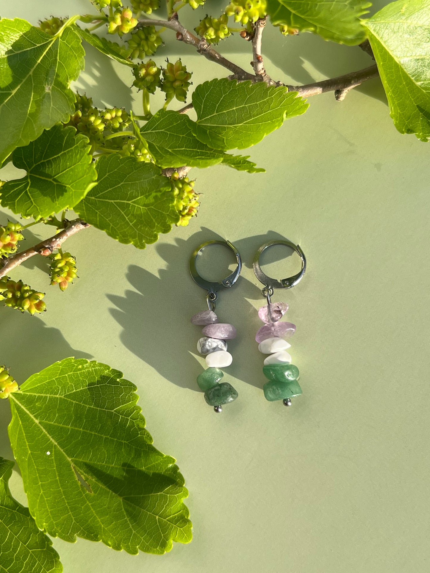 Genderqueer Pride Flag Huggie Earrings