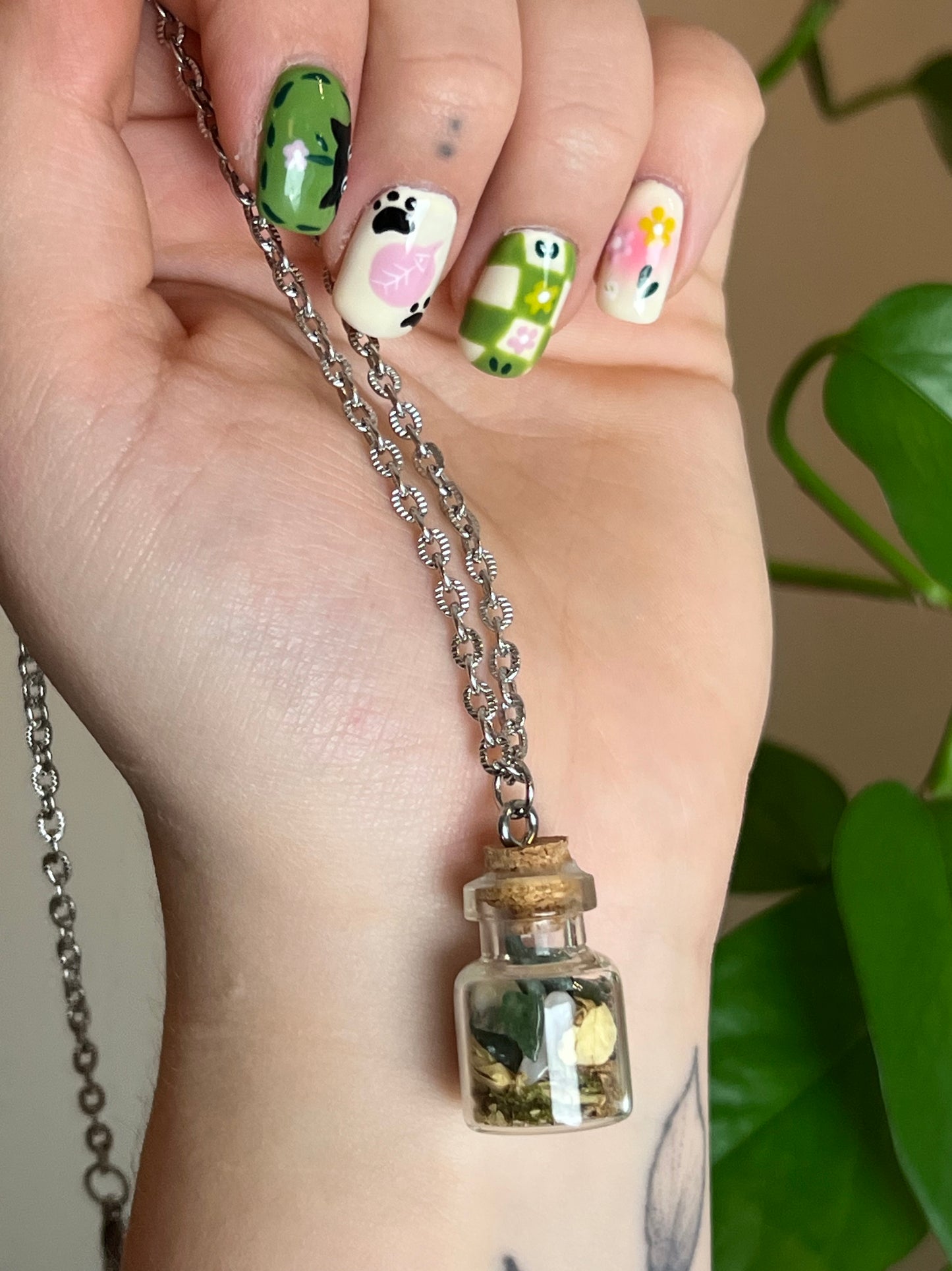 Ostara Spell Jar Necklace - Discontinued