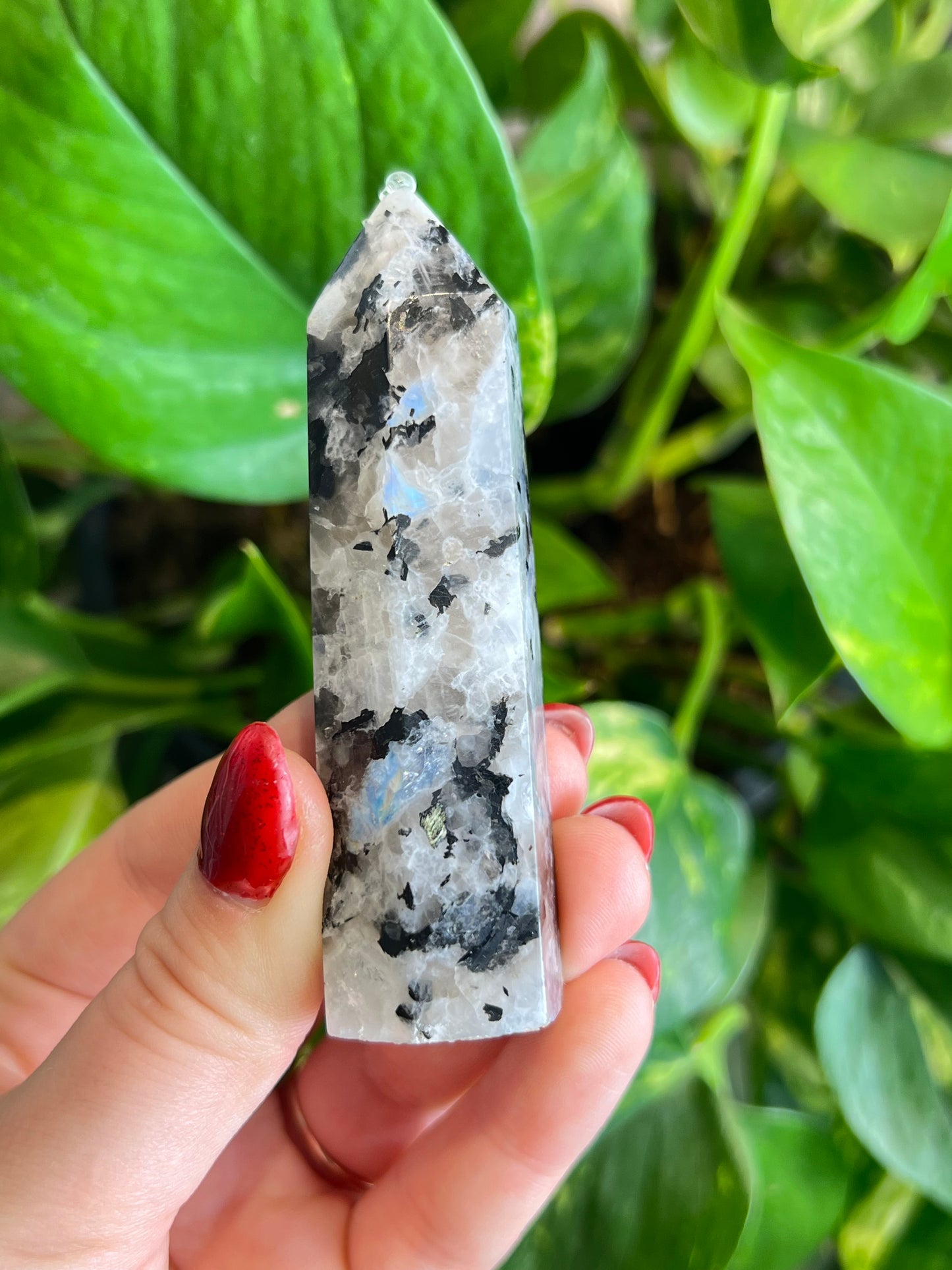 Flashy Rainbow Moonstone Tower