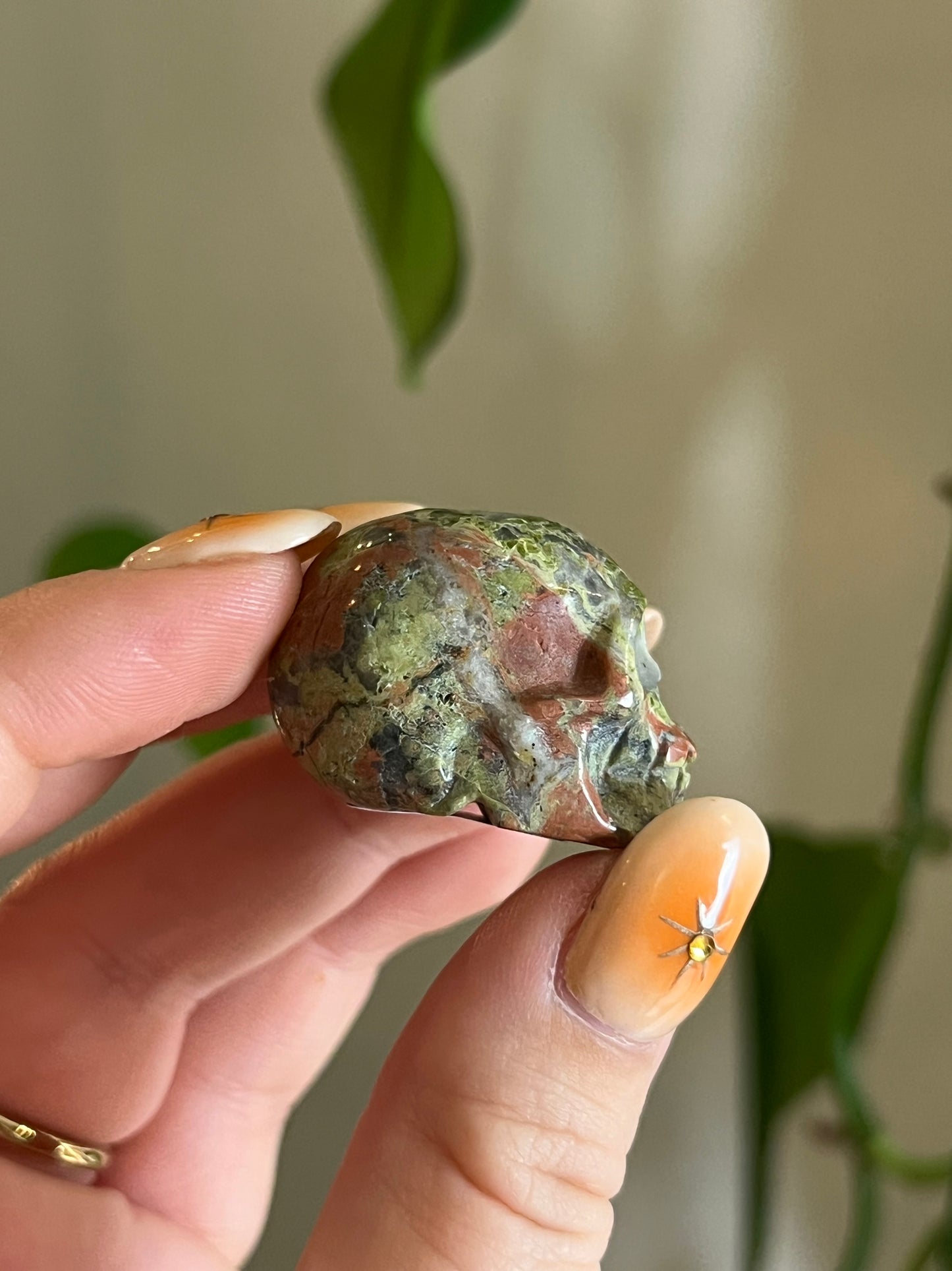 Unakite Small Skull