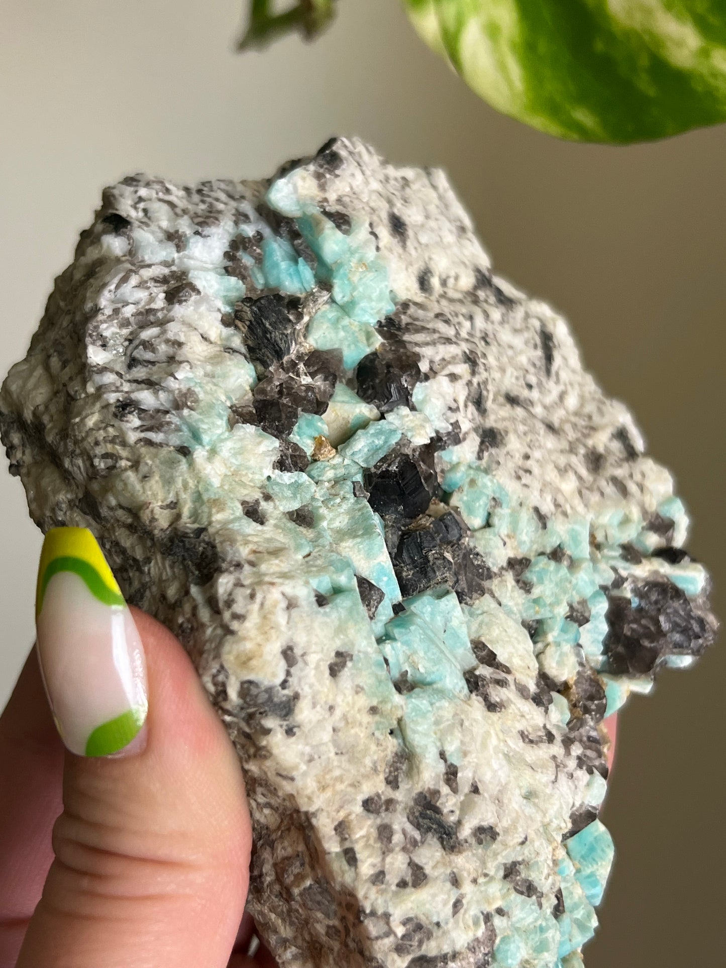 Amazonite, Smoky Quartz + Tourmaline Specimen (Canada)