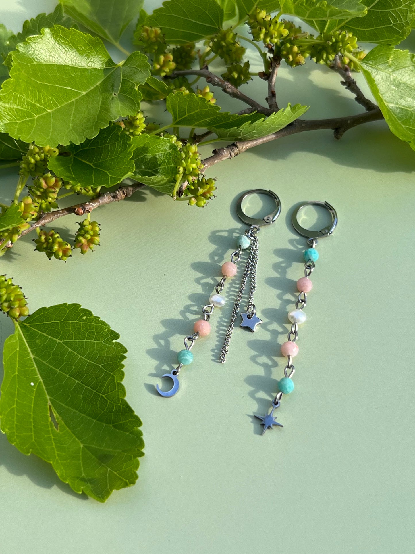 Trans Celestial Starburst Earrings