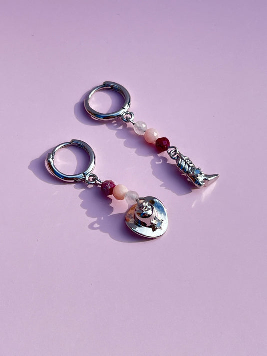 Pink Pony Club - Chappell Roan - Silver Earrings