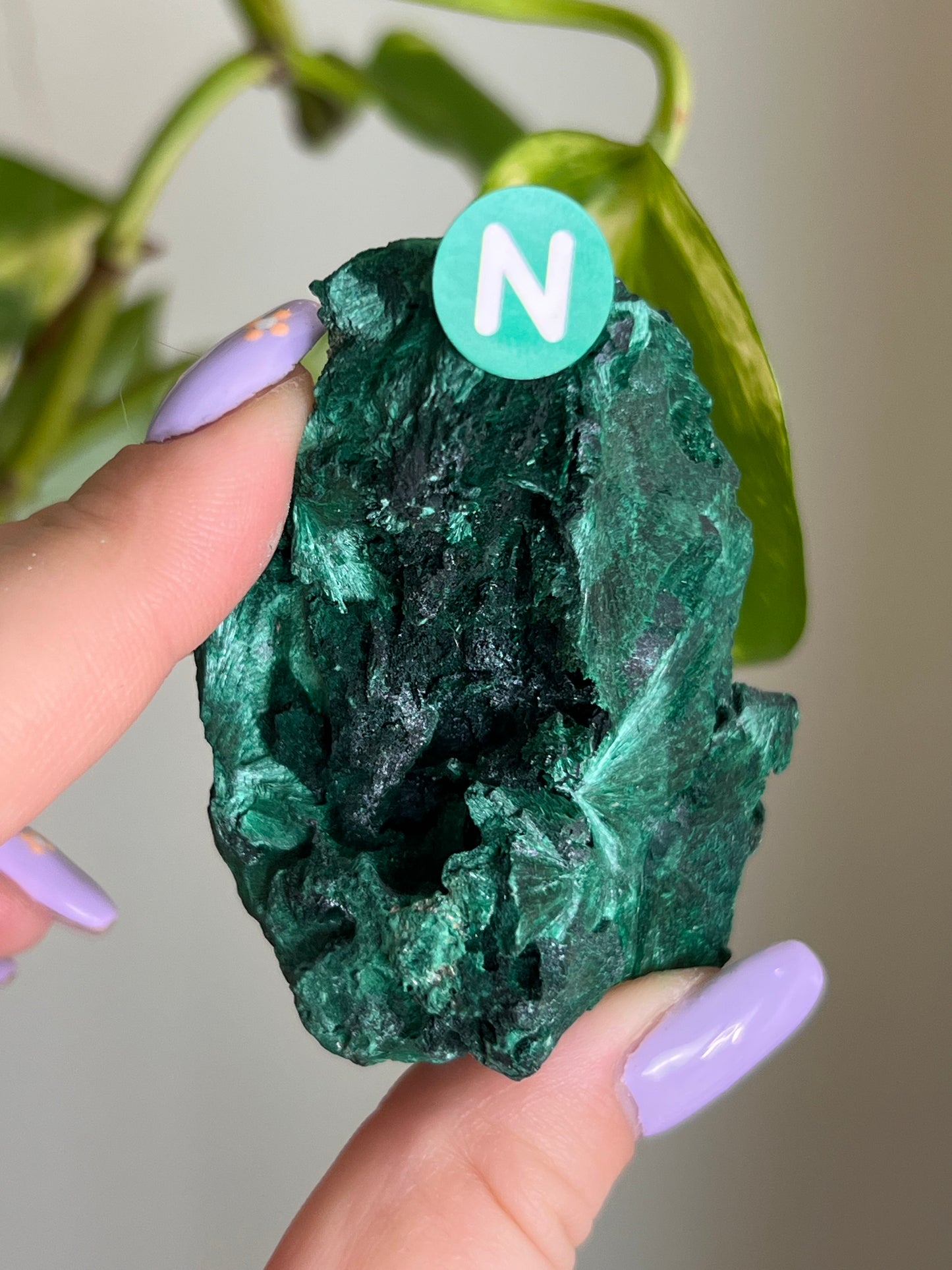 Fibrous Malachite - N