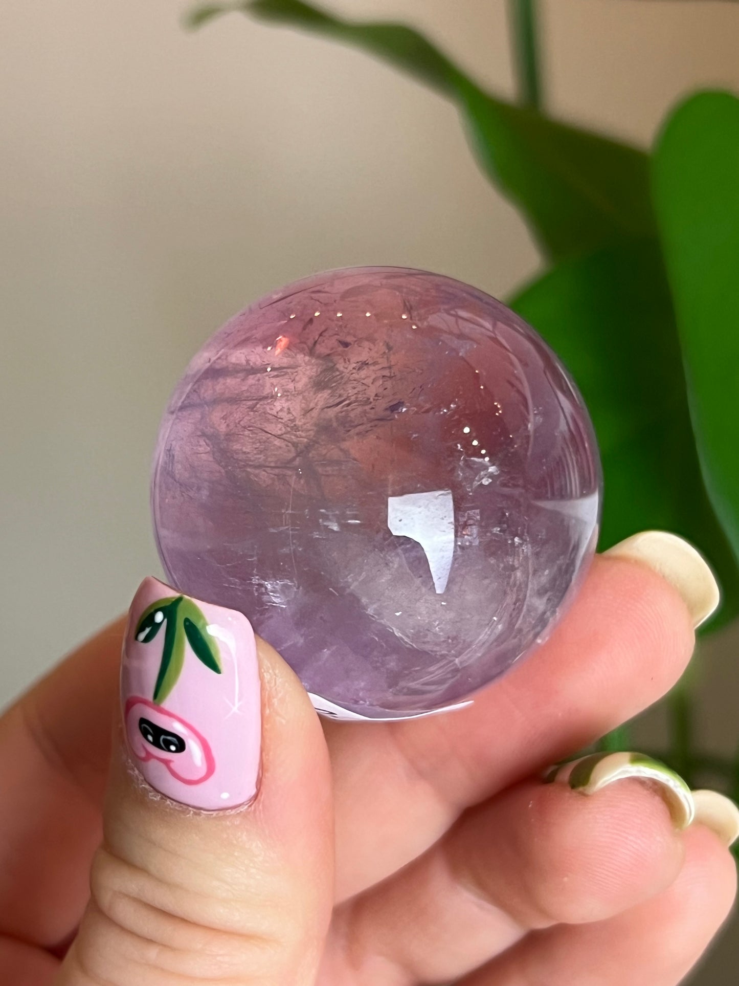 Lavender Amethyst Small Sphere