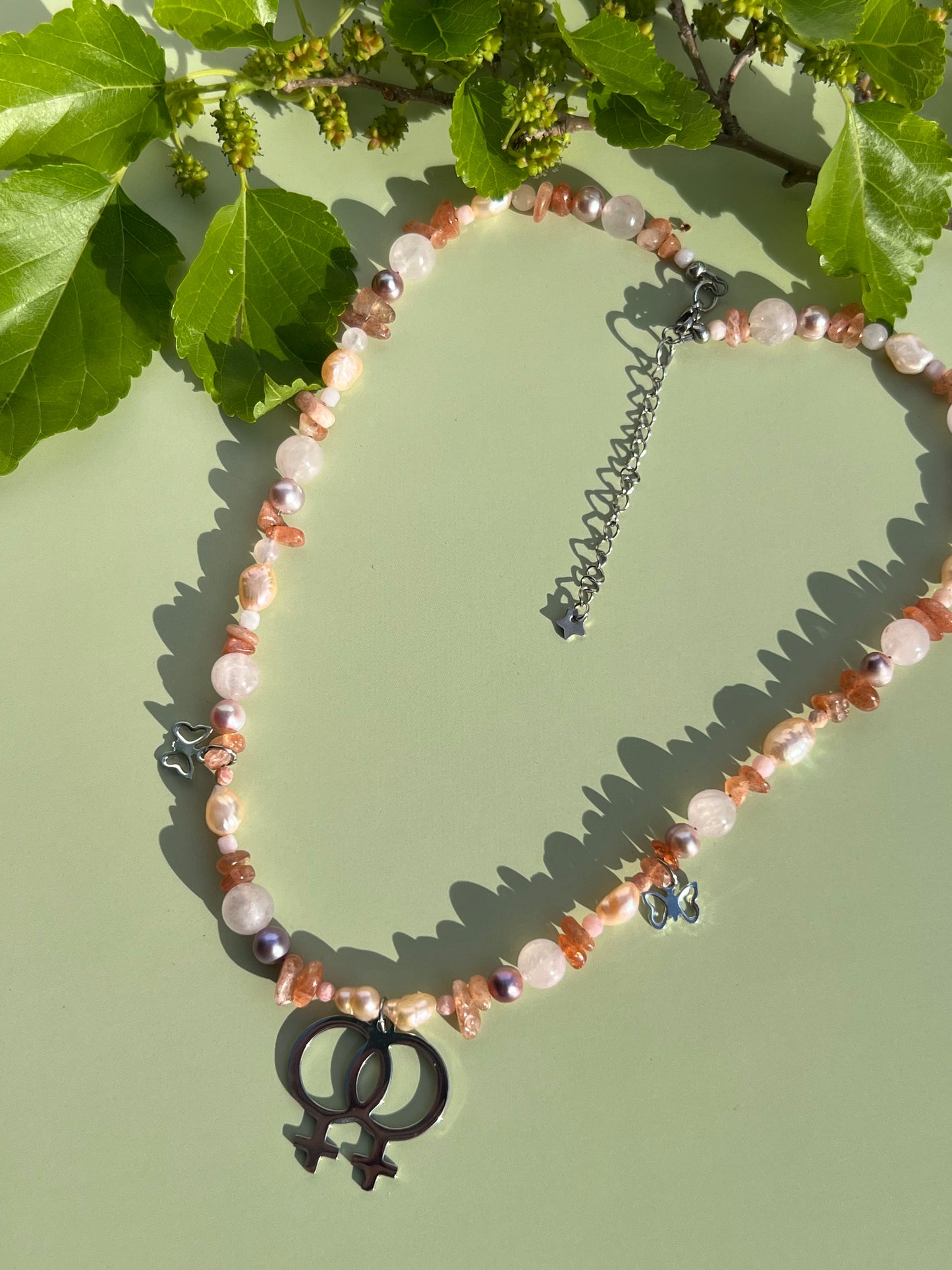 Sapphic Princess 🎀 Pearl Necklace - OOAK