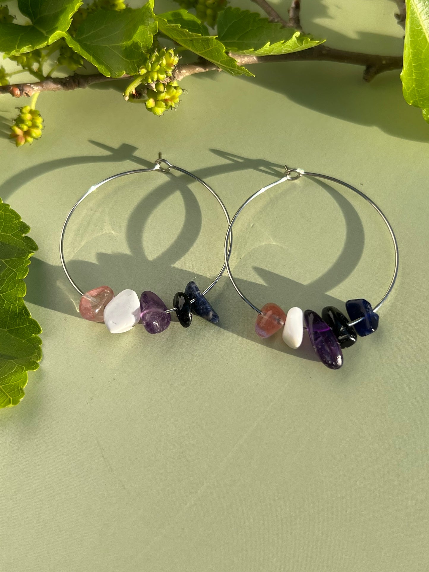 Genderfluid Pride Flag Hoop Earrings