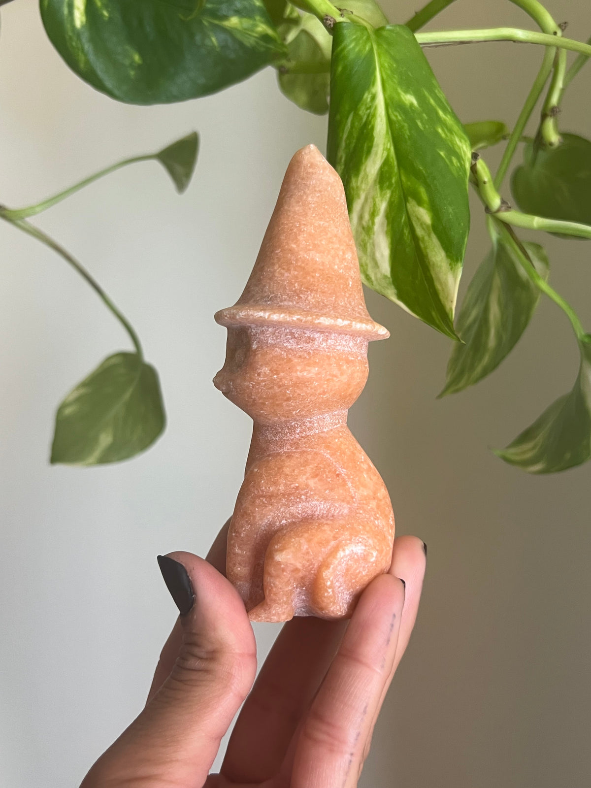 Orange Calcite Witchy Cat