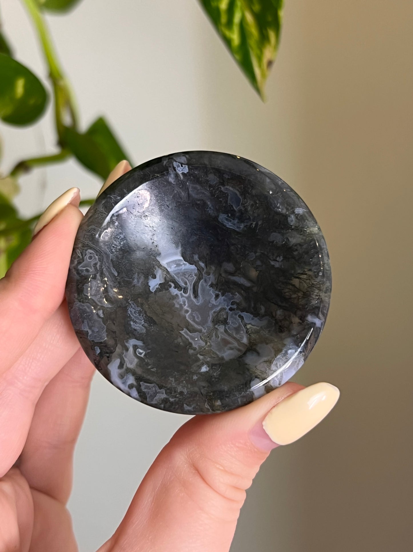 Moss Agate Dish - H