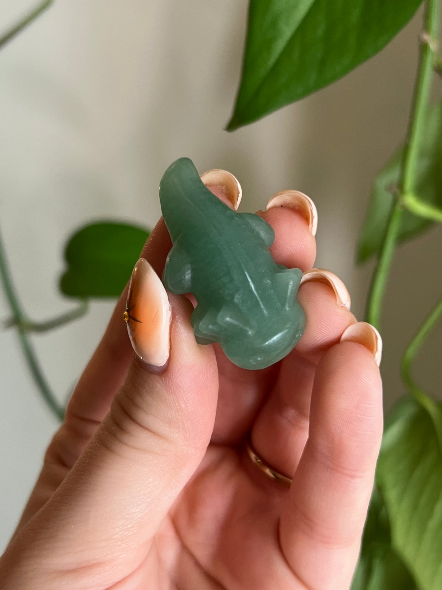 Green Aventurine Axolotl
