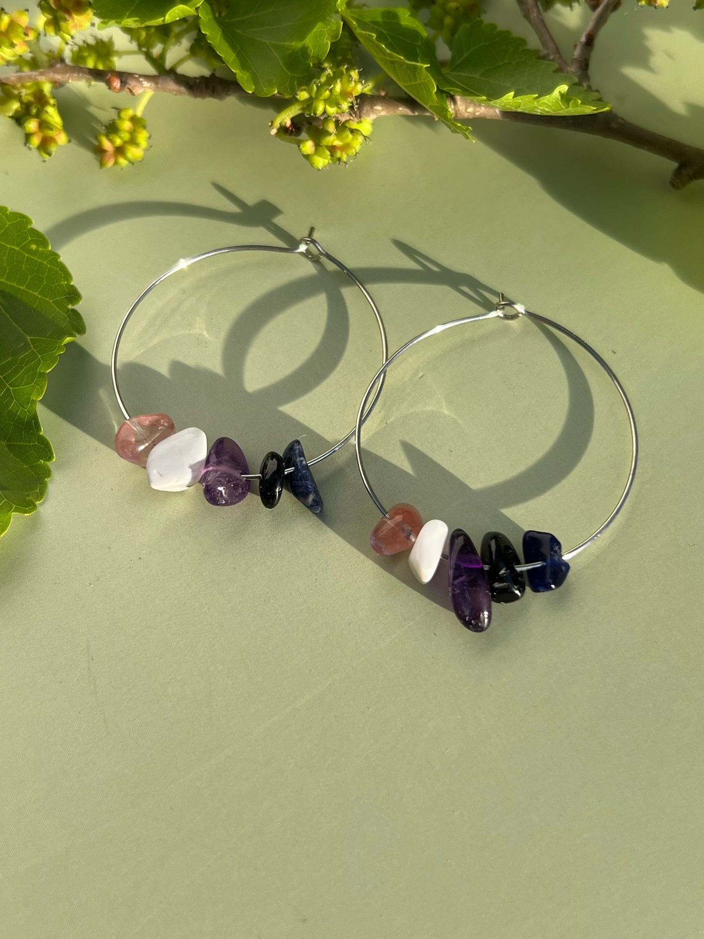 Genderfluid Pride Flag Hoop Earrings