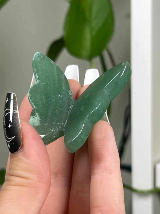 Green Aventurine 3D Butterfly