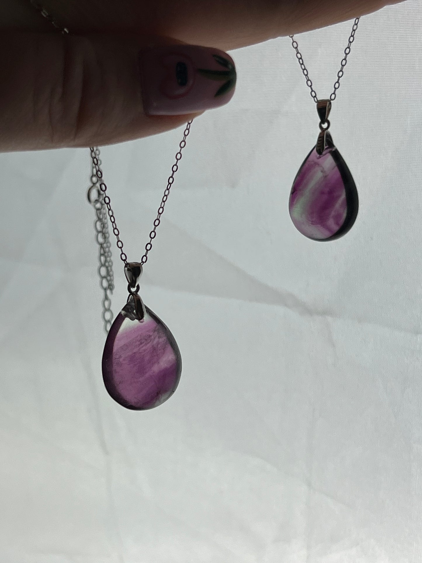 Fluorite Sterling Silver Necklace