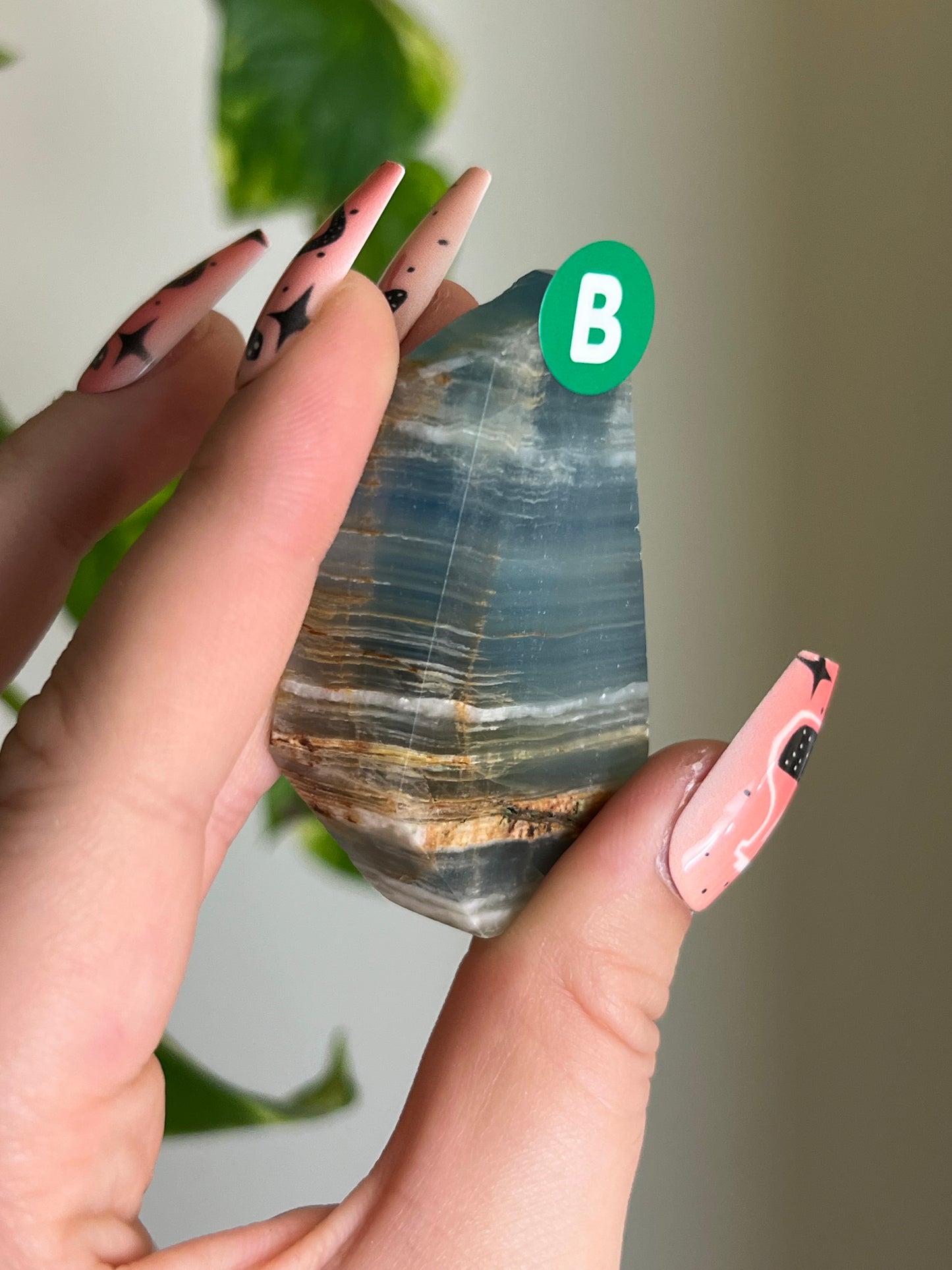 Blue Lemurian Aquatine Calcite Gusher - B 🌊