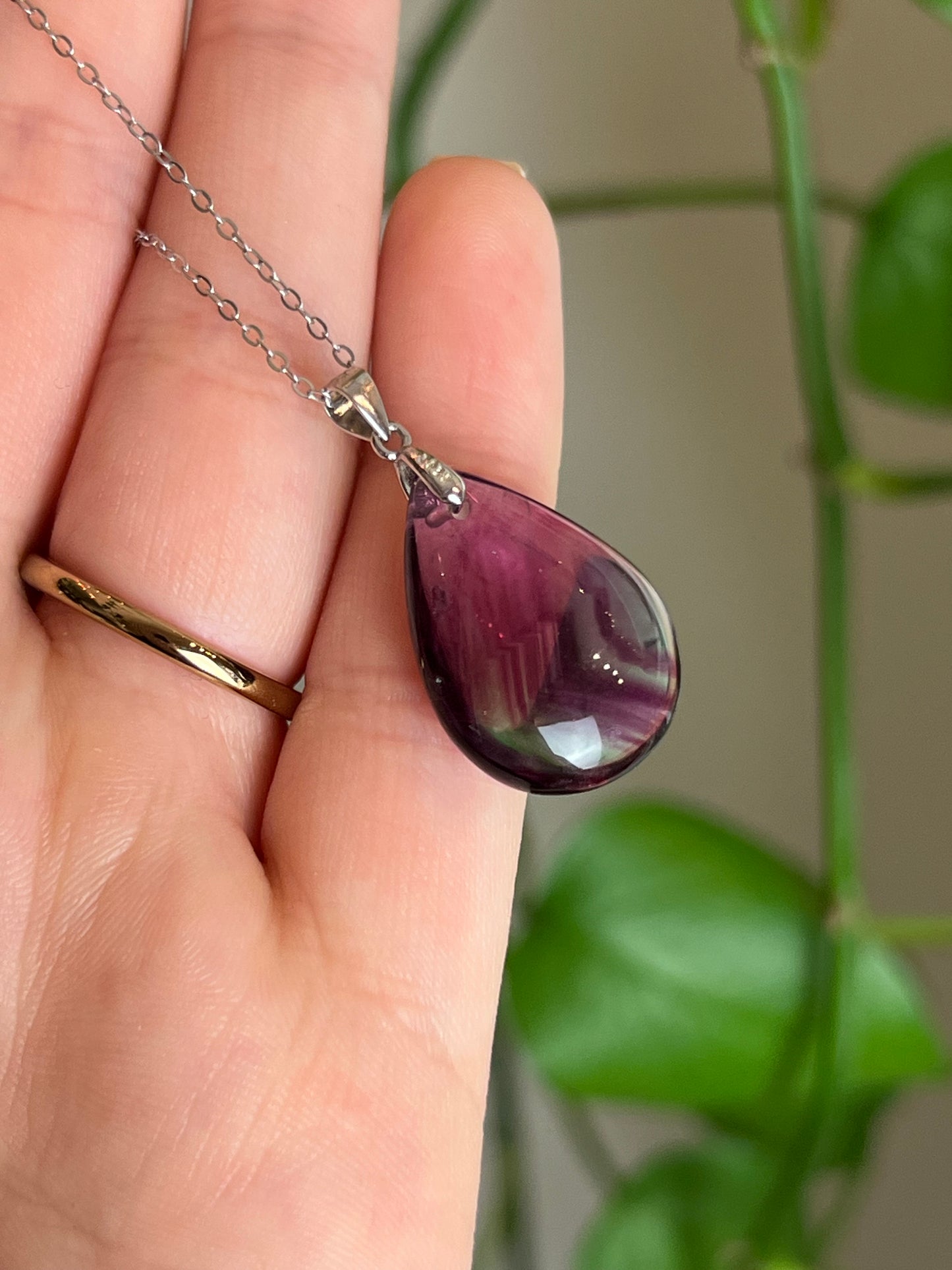 Fluorite Sterling Silver Necklace