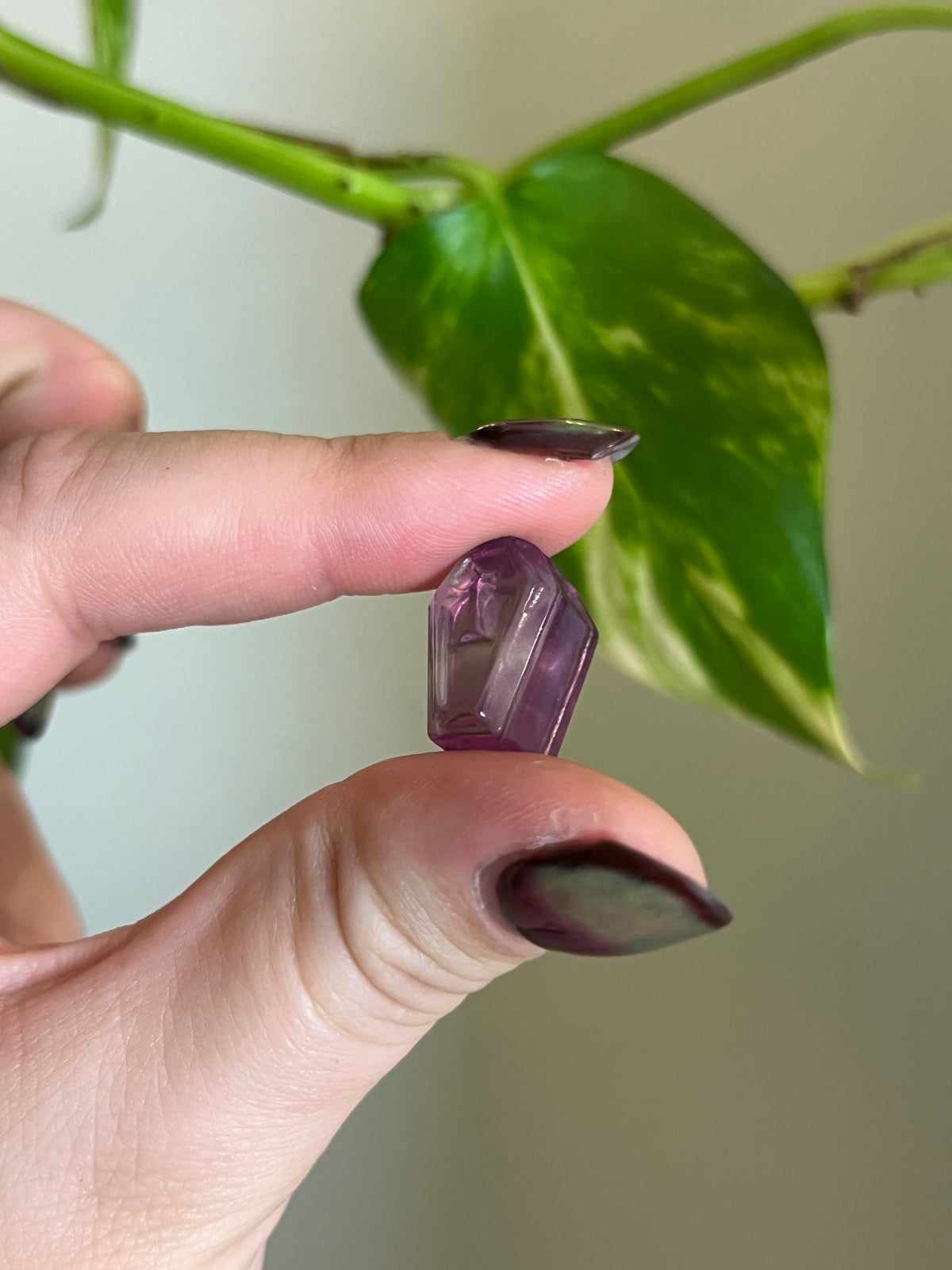 Rainbow Fluorite Mini Coffin