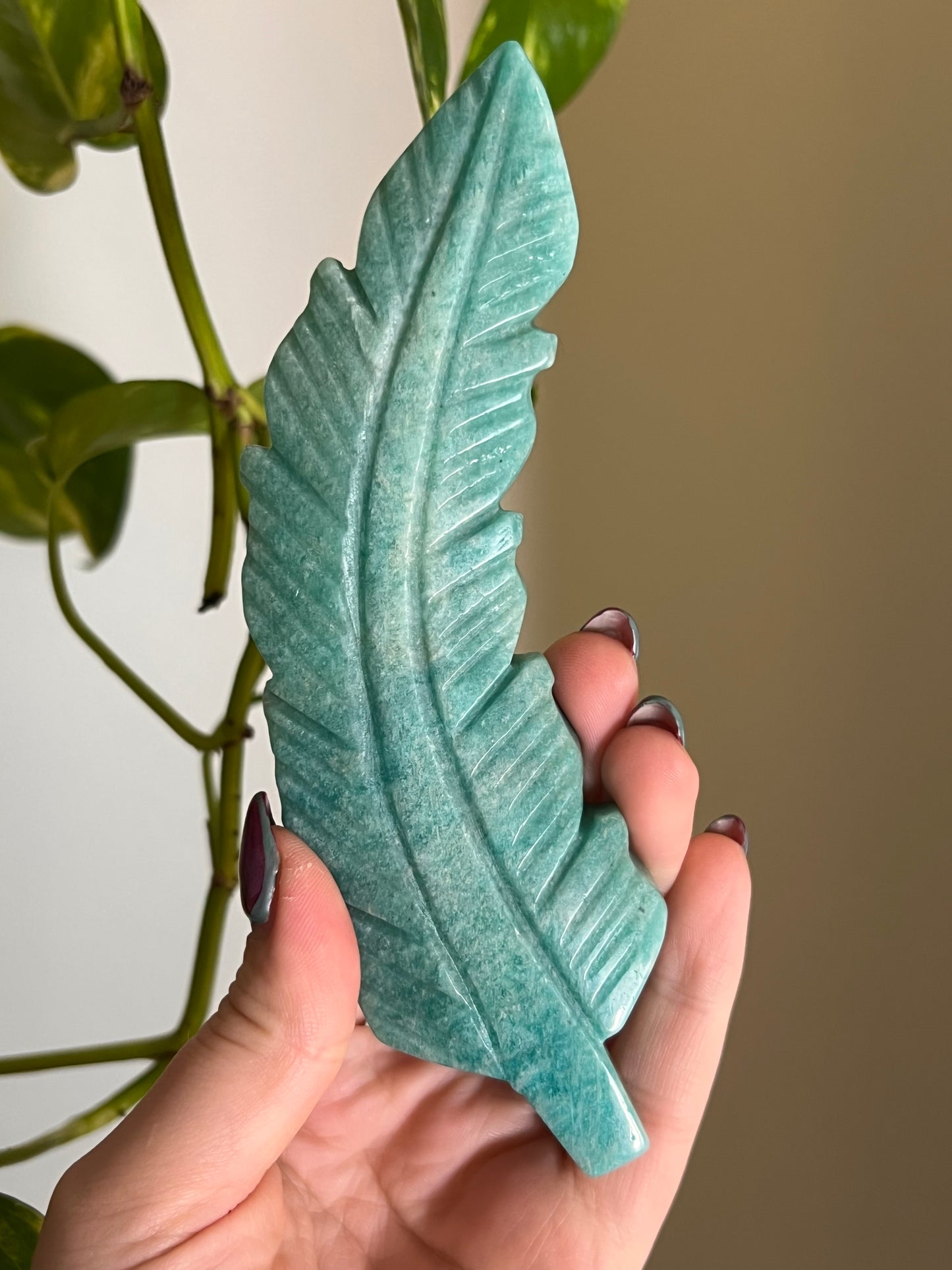 Amazonite Large Feather